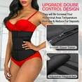 thumbnail image 5 of YIANNA Latex Waist Trainer for Women Jsculpt Double Sweat Trimmer Belt Workout Sport Girdle Black-XL, 5 of 7