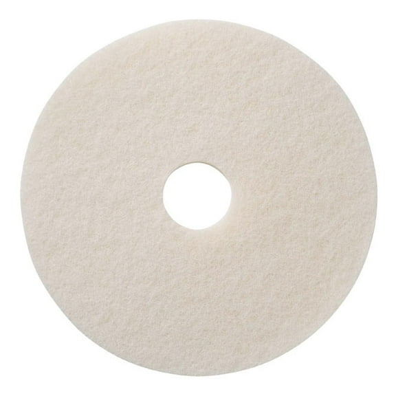 White Polishing Floor Pad - Case of 5 - 17""