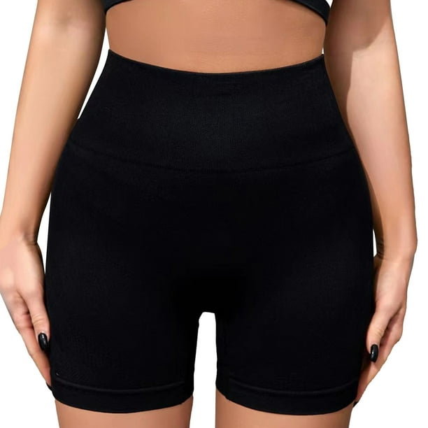 PEASKJP Shorts for Women High Waist Scrunch Butt Lifting Spandex