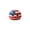 B, variant on erdimoy 4th of July Patriotic Crochet Ball Toy, 2.36" Handmade Red White Blue Stuffed Decor (3 Styles)