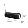 thumbnail image 3 of Yhsdtq,Limited Stock Alert,Portable Bluetooth Speaker, Solar Powered, Waterproof Design, 12W High Fidelity, for Outdoor/Travel, LED Flashlight, FM Radio, Compact Plastic Body, for Beach/Garage\, 3 of 8