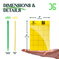 thumbnail image 3 of Catchmaster GRO Yellow Regular Double Sided Sticky Fly Traps 50Pk, Adhesive Bug Trap, 3 of 8