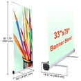 thumbnail image 2 of InstaHibit 10pcs 33"x79" Retractable Roll Up Banner Stand Trade Show Display Pop Up, 2 of 10