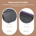 thumbnail image 5 of BRIGHTFUFU Unique Photo Album Purple PVC Picture Holding Set for Tabletop Display Users, 5 of 5