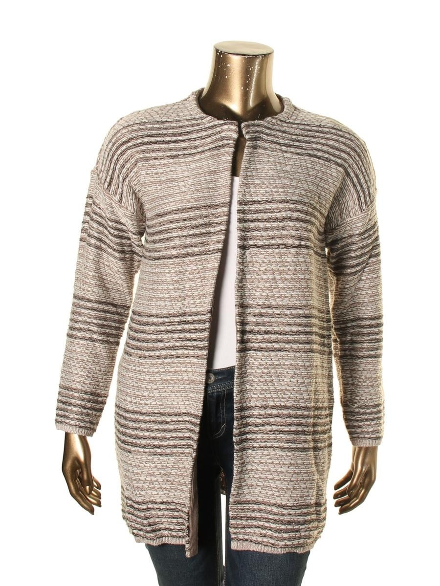 Cable & Gauge Womens Metallic Open Front Cardigan Sweater - Walmart.com