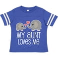 thumbnail image 3 of Inktastic My Aunt Loves Me Niece Nephew Elephant Boys or Girls Toddler T-Shirt, 3 of 5