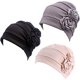 thumbnail image 1 of Gorro con turbante para quimioterapia, gorro con flores, bufanda, gorro para la cabeza, gorro para la pérdida de cabello para pacientes con cáncer, 1 of 5