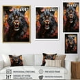 thumbnail image 4 of Designart "Spirited Dynamic Black Panther I" Animals Panther Canvas Wall Art, 4 of 7