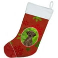 thumbnail image 2 of Carolines Treasures CK3972CS Flocons de Neige de Noël Chocolate Labrador Retriever Bas de Noël, 2 of 2