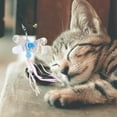 thumbnail image 2 of 2pcs Interactive Cat Wand Teasing Toys Kitten Playthings Pet Hanging Set, 2 of 9