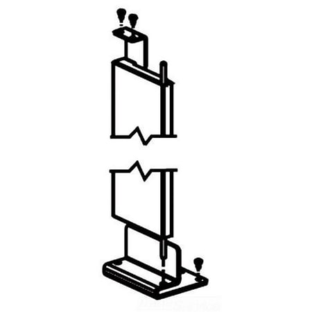 Rack Dual Cable - Panduit NFD484 Dual-Hinged Cable Management Rack Door Metal, Black
