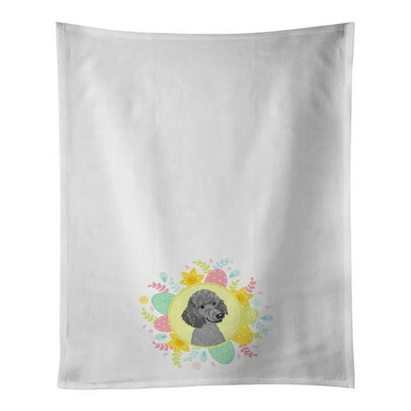 

Carolines Treasures WDK3500WTKT 28 x 19 in. Unisex Poodle Standard Gray White Dish Towels Kitchen Towel - Set of 2