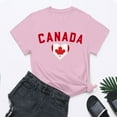 thumbnail image 4 of Wangmeiwg Womens Canada Day Shirts Canada Flag Graphic Tshirt Canadian Maple Leaf Short Sleeve Patriotic Tee Tops Apparel T Shirt, 4 of 5