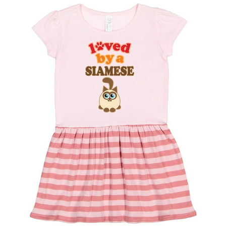 

Inktastic Siamese Cat Lover Gift Gift Toddler Girl Dress
