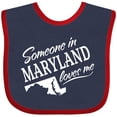 thumbnail image 3 of Inktastic Someone in Maryland Loves Me Boys or Girls Baby Bib, 3 of 4
