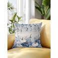 thumbnail image 2 of Outdoor Pillows Waterproof, Blue Grey Pumpkins Fall Bedding Throw Pillows with Insert for Couch Sofa Bed, Thanksgiving Floral Botanical Vintage 18x18 Inch Pillowcases Decorative Patio Pillow Set of 1, 2 of 8