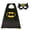 Black Batman, variant on Assorted Superhero Capes, Superheros Dress Up Costumes Role Play Hero Capes Wristband Masks Blinder Fit for Dress up and Holiday Halloween Costumes