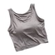 thumbnail image 2 of Xuyuer Ladies Fashion Sleeveless Round Neck Solid Color Modal Bottoming Vest Top with Chest Pads, Seamless Camisole for Everyday Comfort and Layering Essentials, 2 of 5