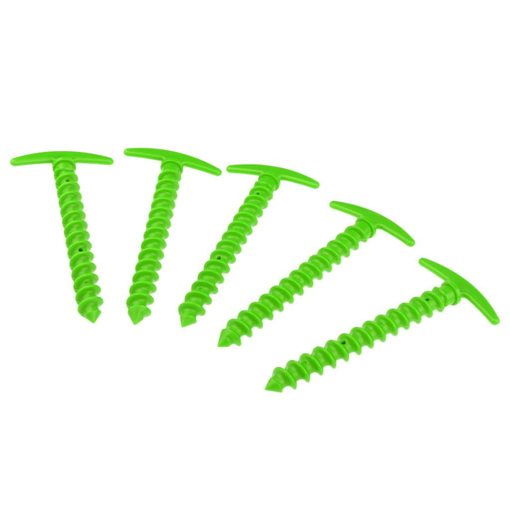 simhoa 6x5Pcs/Pack 14.5cm Tent Peg Nail Tent Stakes for Outdoor Camping Green 6 Pcs