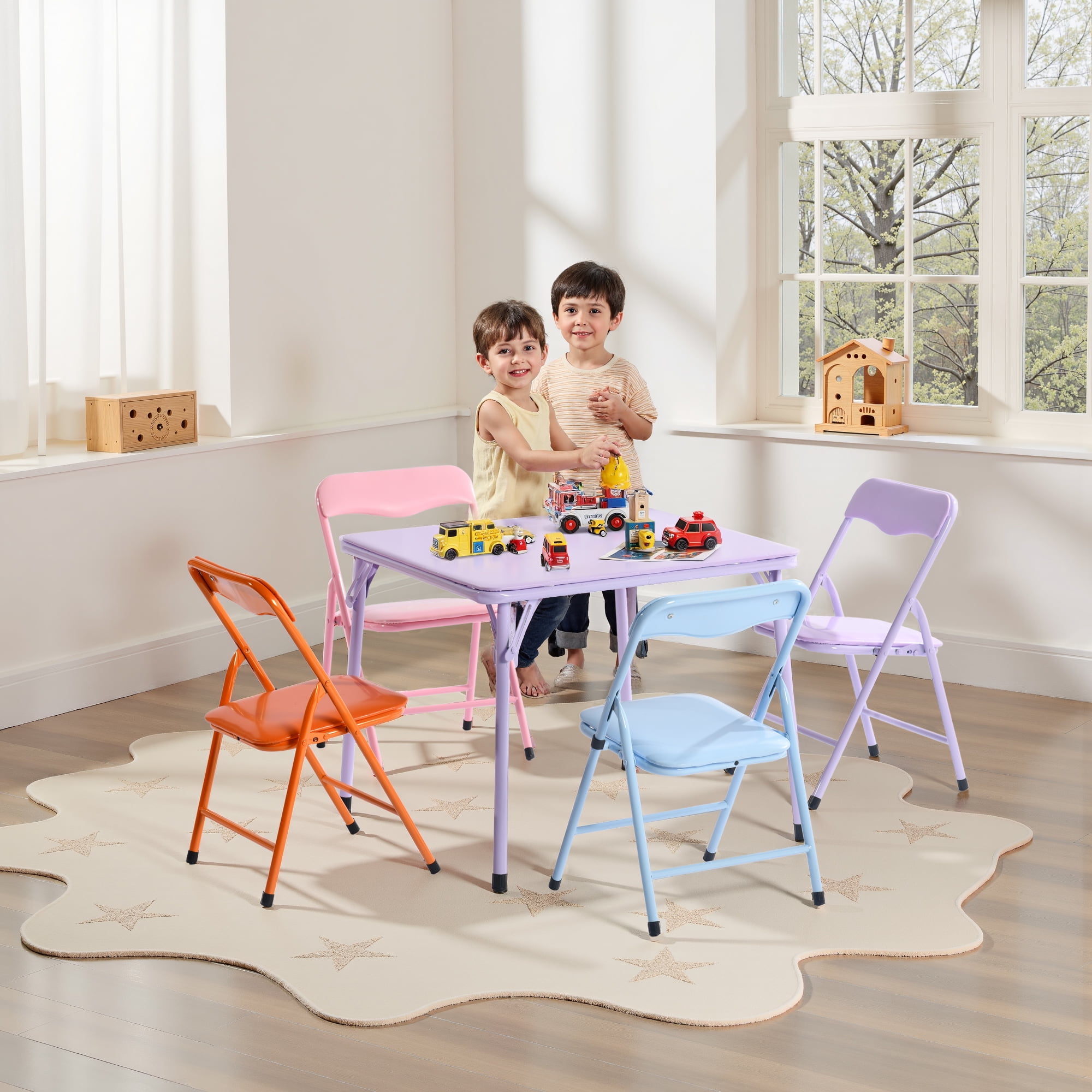 Dining Table Children's Folding Table And Chairs Homy Casa