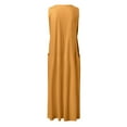 thumbnail image 6 of Cathalem Holiday Dresses for Women Plus Size Womens Summer Dresses Beach Casual Plus Size Sleeveless Loose Flowy Sundresses(Yellow,XXXXL), 6 of 6
