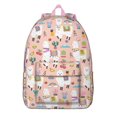 thumbnail image 1 of Cute Alpaca Pattern Backpack – Funny Llama Face Cartoon Bookbag for School, Travel, and Daily Commute, 1 of 5
