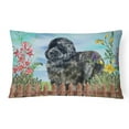 thumbnail image 1 of Carolines Treasures CK1233PW1216 Newfoundland Spring Canvas Fabric Decorative Pillow, 1 of 3