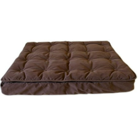 Carolina Pet Company Luxury Pillow Top Mattress Pet Bed in Chocolate