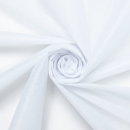 Lightweight (40 GSM) Non-Woven Fusible Interfacing Polyester Polyamide Glue Iron On No Sew Oeko-Tex Standard 100 Fabric By The Yard (White, 1 Yard)
