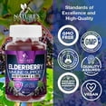 thumbnail image 4 of Elderberry Immune Support Gummies - 3X Strength Sambucus Elderberry Gummy with Vitamin C, D3 & Zinc - Nature’s Black Elderberry Extract - Immune Support Supplement for Adults & Kids - 60 Gummies, 4 of 10