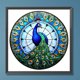 thumbnail image 1 of Cuadros Decorativos 5D bricolaje ronda completa taladro diamante pintura vidrieras Pavo Real decoración (VIP987) Wdftyju  embutido en tela, 1 of 1