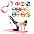 thumbnail image 2 of Resistance Band Yoga Pilates Abs Exercise Stretch Fitness Tube Workout Bands, 2 of 10