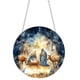 thumbnail image 2 of Fiudx Ofertas de la semana Adornos navideños redondos de acrílico, colgante de bautizo con diseño de bosque, adornos de pared para fiestas, 2 of 6