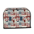 thumbnail image 2 of Sikiie Patchwork In Country Style Toaster Covers 2 Slice Dustproof Toaster Cover Bread Machine Cover, Dustproof Cover - 11.4" x 7.5" x 7.9", 2 of 7