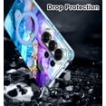 thumbnail image 4 of Casetego Magnetic for Samsung Galaxy S26 Ultra Case with Invisible Ring Stand[Compatible with MagSafe] Slim Women Girl Shockproof Marble Pattern Design Case,Blue, 4 of 9