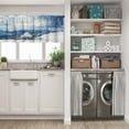thumbnail image 5 of LALILO Kitchen Curtain Valance Winter Landscape With Rod Pocket Window Curtain 52"x 18" Set of 2, 5 of 7
