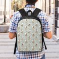 thumbnail image 6 of Goofa Dog Riding Skateboard Pattern 17in Student Backpack - School, Travel, Work Bookbag -Laptop Backpack,Water Resistant College School Computer Bag, 6 of 6