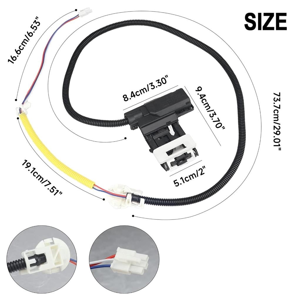 ANXPTIME Washing Machine Washer Lid Lock Switch W11253733 MVWX655DW1 W10838613 ATW4675EW0
