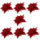 thumbnail image 4 of 7 piezas de flores artificiales decorativas con purpurina navideña., 4 of 6