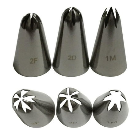 

3Pcs/Set Large Cream Cake Icing Piping Russian Nozzles Pastry Tips Baking Tools