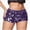 Dark Purple, variant on Women's Sequin Sparkly Straight Leg Shorts Shiny Low Waisted Skinny Party Going Out Shorts (Silver,S)