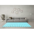 thumbnail image 3 of Ahgly Company Indoor Rectangle Solid Light Blue Modern Area Rugs, 5' x 7', 3 of 4