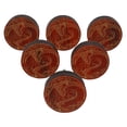thumbnail image 1 of IBA Indianbeautifulart Boutons Rouges Gravés Boutons de Meubles Poignée de Tiroir d'Armoire Pack 10, 1 of 3