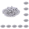 thumbnail image 3 of Injueey 200 Pieces Spacer Beads Seamless Smooth Accessories DIY Supplies Surface Reliable Electroplated Handicraft for Bracelet Necklace Type2 NO2, 3 of 6