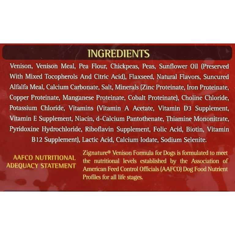 Zignature Venison Limited Ingredient Formula Dry Dog Food Zignature Venison Limited Ingredient Formula Dry Dog Food