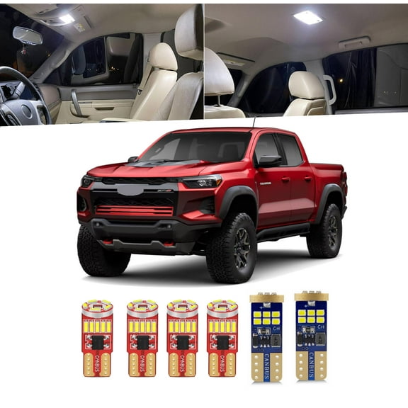 8 Piece For Chevrolet Interior LED Lights Kit for Chevrolet Colorado 2025 2026 Dome Map License Plate Light Install Tool