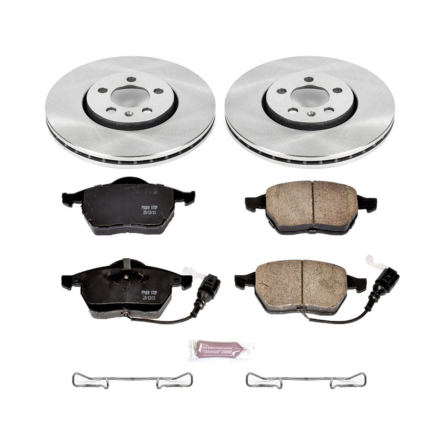Power Stop Front Stock Replacement Brake Pad and Rotor Kit KOE898