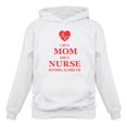 thumbnail image 1 of Tstars Womens Best Gift for Mothers Nurse Shirts I am a Mom and a Nurse Nothing Scares Me Gift for Nurse Cool Cute Gift for Mom Shirt for Mom Funny Humor Mothers Day Gift Women Hoodie, 1 of 6