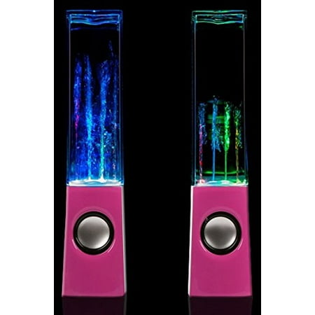 Kocaso Mini USB LED Fountain Light Dancing Water Loud Bass Music Speakers. Great for PC, MacBook, Laptop, MP3 Players, (Best Computer Speakers For Mac)