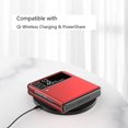 thumbnail image 5 of Case for Samsung Galaxy Z Flip 3 5G 2021, Slim Fit Matte PC Cover Phone Case for Galaxy Z Flip3 - Red, 5 of 7